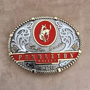 Montana Silversmiths Pendleton Whisky 2018 Belt Buckle Western Americana